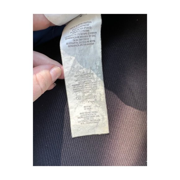 Vintage Polo Ralph Lauren Puffer Vest Black Blue Reversible Snap Closure - Picture 11 of 11